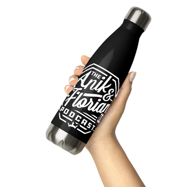 AF POD Logo Stainless Steel Water Bottle Black