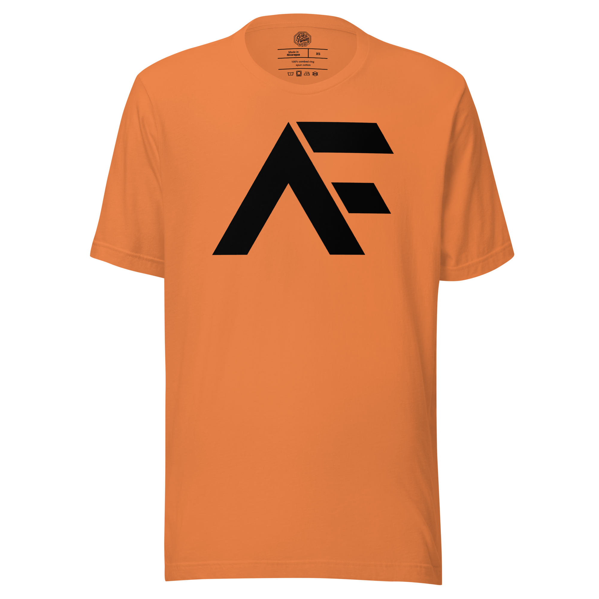 Jon Anik & Kenny Florian UFC Podcast presented by Draft Kings AF Monogram Black T-Shirt in Burnt Orange