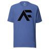 Jon Anik & Kenny Florian UFC Podcast presented by Draft Kings AF Monogram Black T-Shirt in Heather True Royal Blue