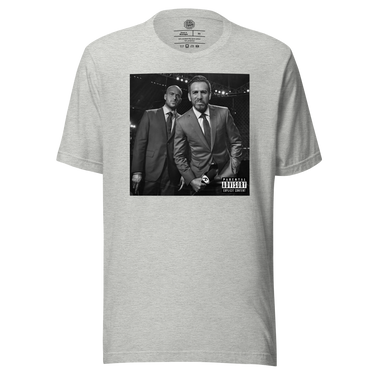 Jon Anik & Kenny Florian Draft Kings Podcast UFC Album Cover T-shirt Heather Grey