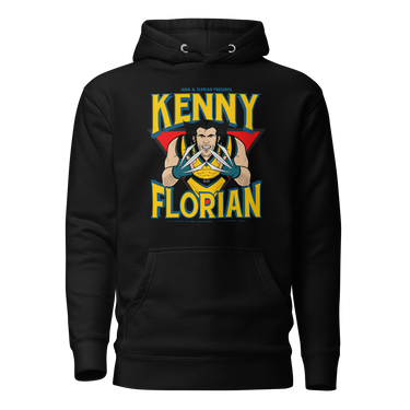 Kenflo Wolverine Jon Anik & Kenny Florian UFC Podcast Hoodie in Black for JonAnik.com