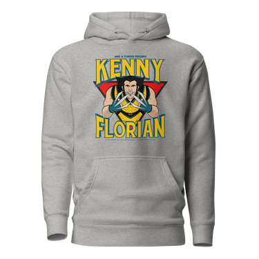 Kenflo Wolverine Jon Anik & Kenny Florian UFC Podcast Hoodie in Carbon Grey for JonAnik.com