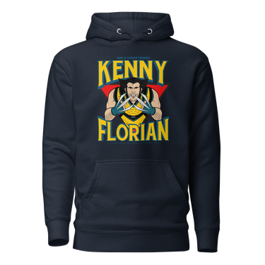 Kenflo Wolverine Jon Anik & Kenny Florian UFC Podcast Hoodie in Navy Blazer for JonAnik.com