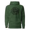 Anik & Florian Podcast Black Logo Hoodie Forest Green Front