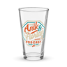 Anik & Florian Podcast Logo Shaker Pint Glass Front 