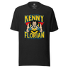 Kenny Florian Ken Flo Wolverine Anik & Florian Podcast by Average Joe Art T-Shirt in Black Heather