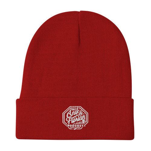 Anik & Florian Podcast White Logo Embroidered Beanie – Jon Anik