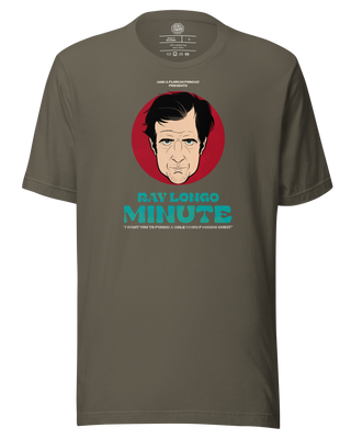 Ray Long Minute Jon Anik & Kenny Florian Podcast T-shirt by Average Joe Art in Army