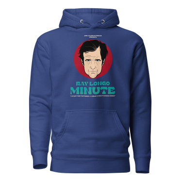 Ray Longo Minute Hoodie in Team Royal from the Anik & Florian Podcast Merch Collection