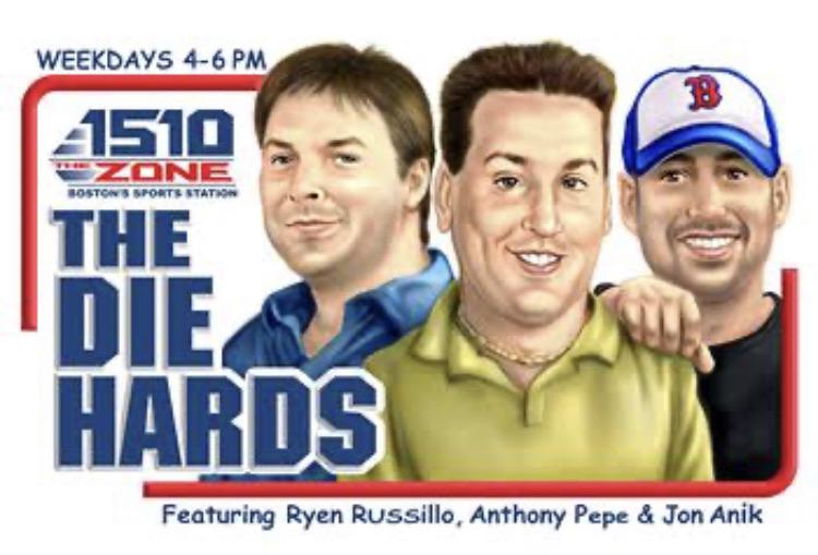 Jon Anik, Ryen Russillo, Anthony Pepe hosts the Die Hards on 1510 the Zone in Boston Boxing Show